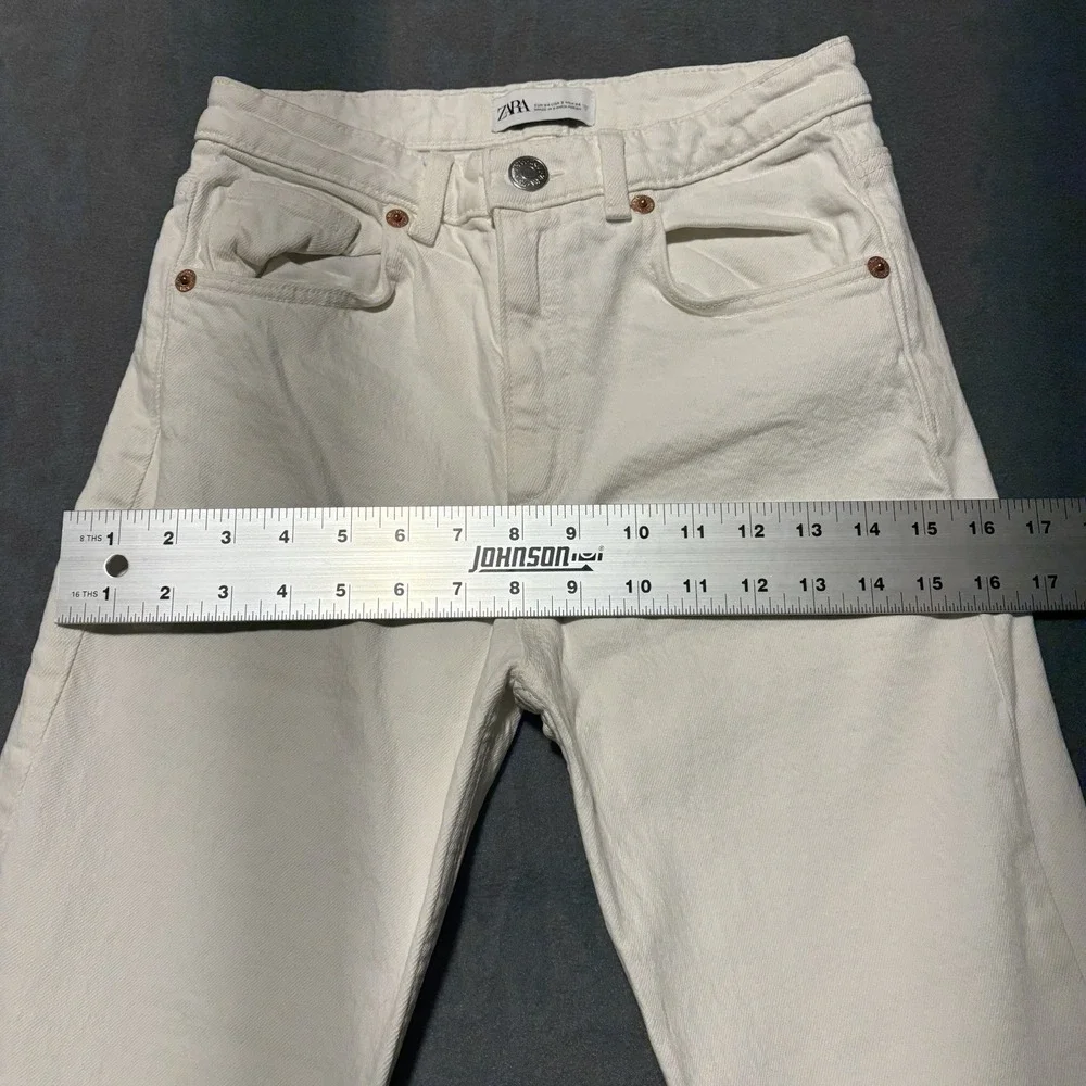 White Jeans Girls‎ Size 2 Skinny Ankle Zara Pants Denim Stretch NEW